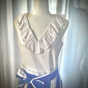 Ann Taylor NWT White Sleeveless Top